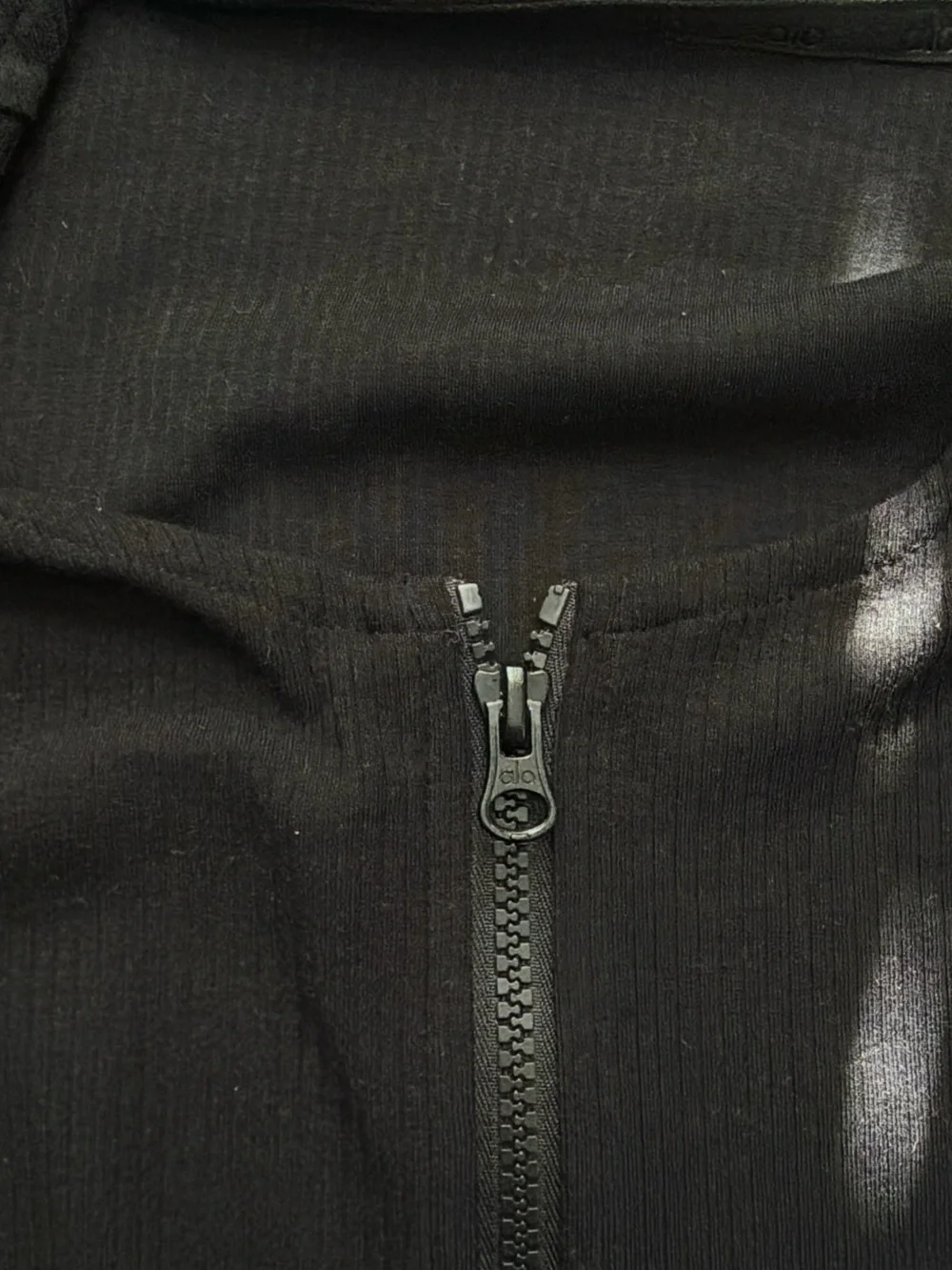 ALO Yoga Ribbed Stardust Long Sleeve - Black